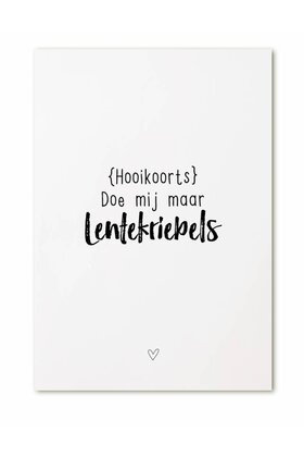 Kaart Hooikoorts - doe mij maar lentekriebels