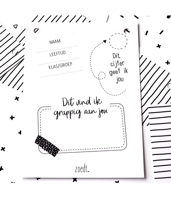 Slinger bedankt juf of meester met 25 invulkaarten Slinger bedankt juf of meester met 25 invulkaarten