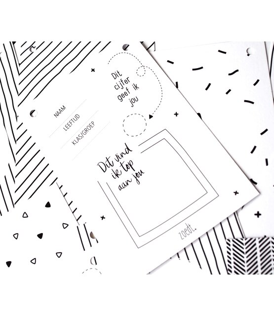 Slinger bedankt juf of meester met 25 invulkaarten Slinger bedankt juf of meester met 25 invulkaarten