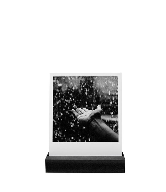 Kaartenhouder zwart hout