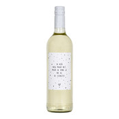 Fles etiket met tekst Ik ken je nog maar net, maar ik vind je nu al de leukste