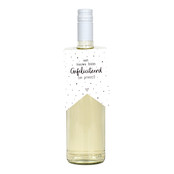 Fleshanger met tekst Een nieuwe baan, gefeliciteerd en proost