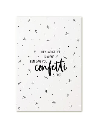 Kaart Hey jarige Jet