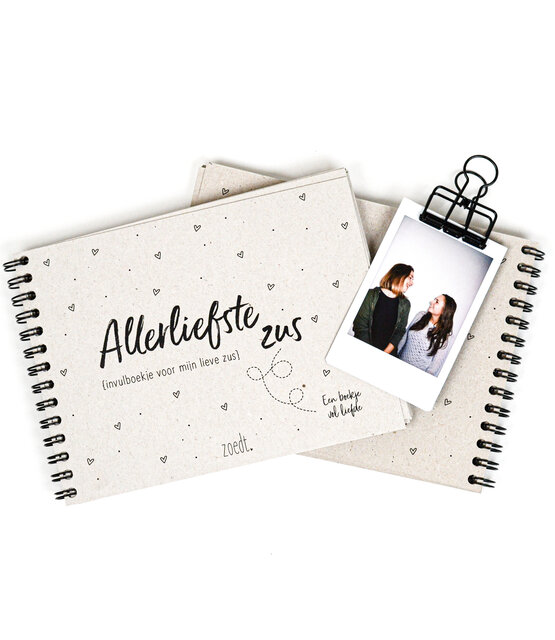 Superleuk invulboekje voor de liefste zus!