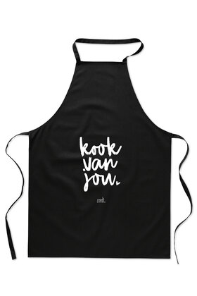 Schort met tekst 'Kook van jou'