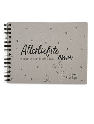 Invulboekje voor de allerliefste oma