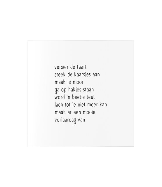 Wenskaart met gedicht verjaardag Wenskaart met gedicht verjaardag