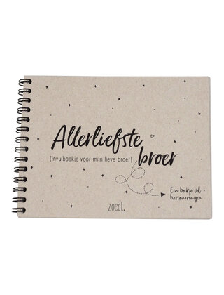 Invulboekje voor de allerliefste broer