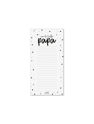 Notitieblok voor de liefste papa