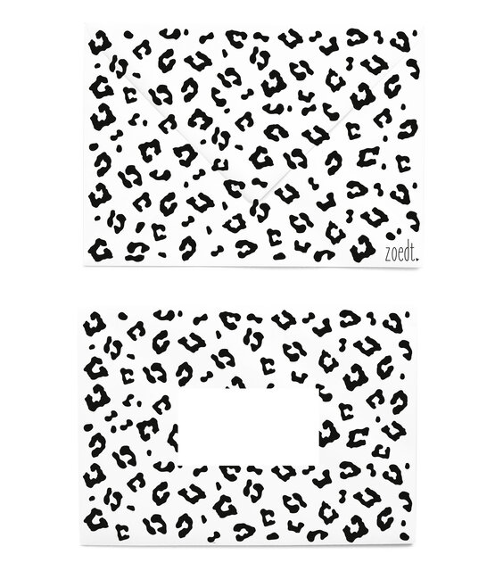 Envelop met panter patroon