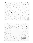 Bedrukte envelop hartjes patroon 'Een knuffel in een envelop' Bedrukte envelop hartjes patroon 'Een knuffel in een envelop'