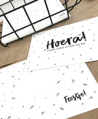 Bedrukte envelop feestje met patroon