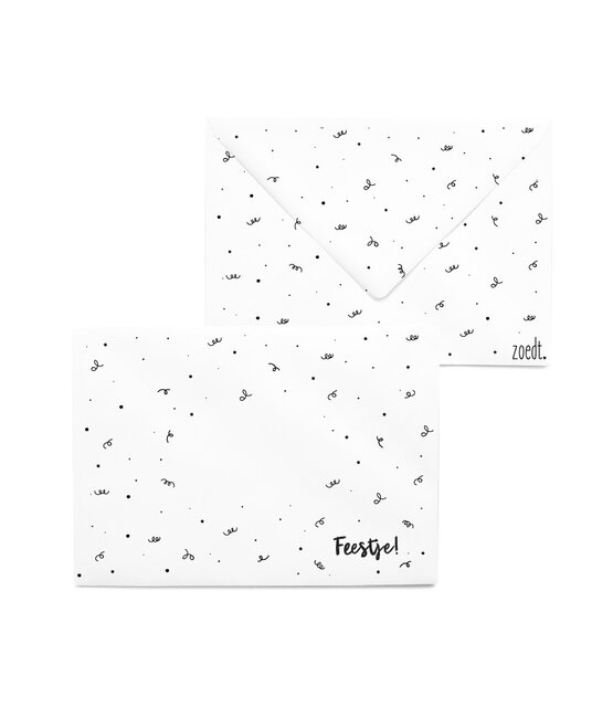 Bedrukte envelop feestje met patroon