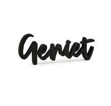 GENIET van  zwart hout