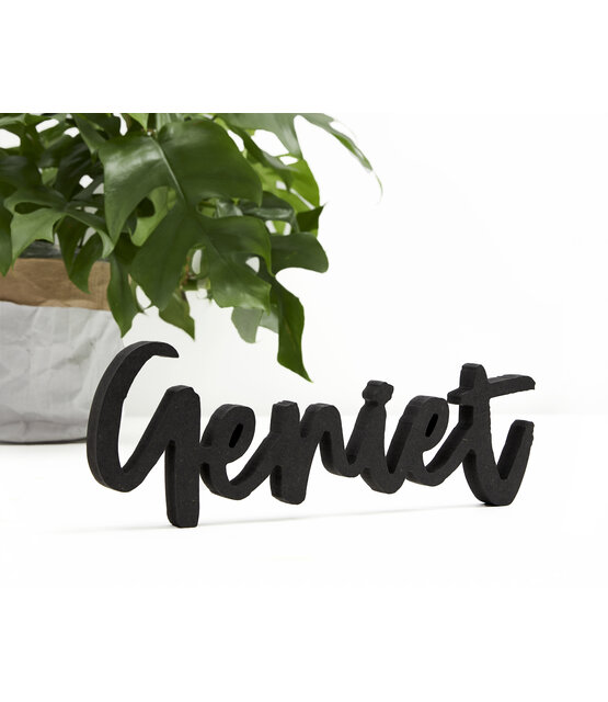 GENIET van  zwart hout