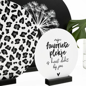 Muurcirkel standaard zwart hout - 9cm Muurcirkel standaard zwart hout - 9cm