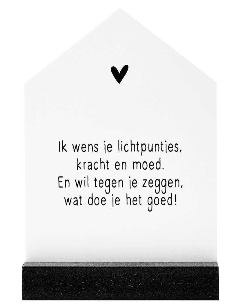 Veel Sterkte Cadeautje Huisje Met Gedichtje Zoedt