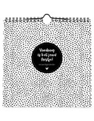 Verjaardagskalender zwart wit vierkant Verjaardagskalender zwart wit vierkant