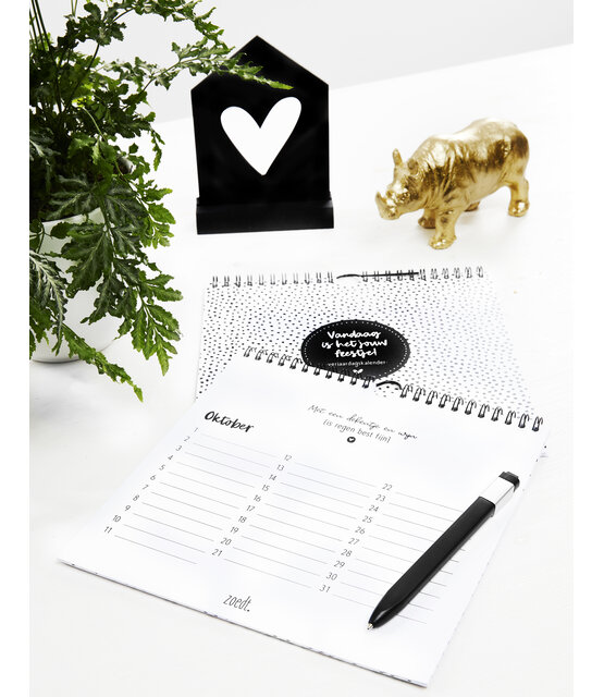 Verjaardagskalender zwart wit vierkant Verjaardagskalender zwart wit vierkant