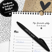 Verjaardagskalender zwart wit vierkant Verjaardagskalender zwart wit vierkant