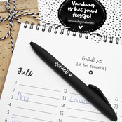 Verjaardagskalender zwart wit vierkant Verjaardagskalender zwart wit vierkant