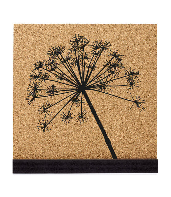 Poster kurk vierkant met berenklauw 20 cm