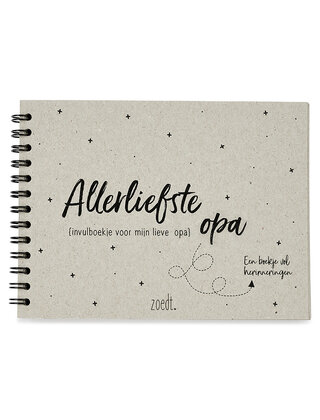 Invulboekje voor de allerliefste opa