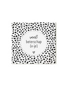 Minikaartje met tekst Veel beterschap x-je Minikaartje met tekst Veel beterschap x-je