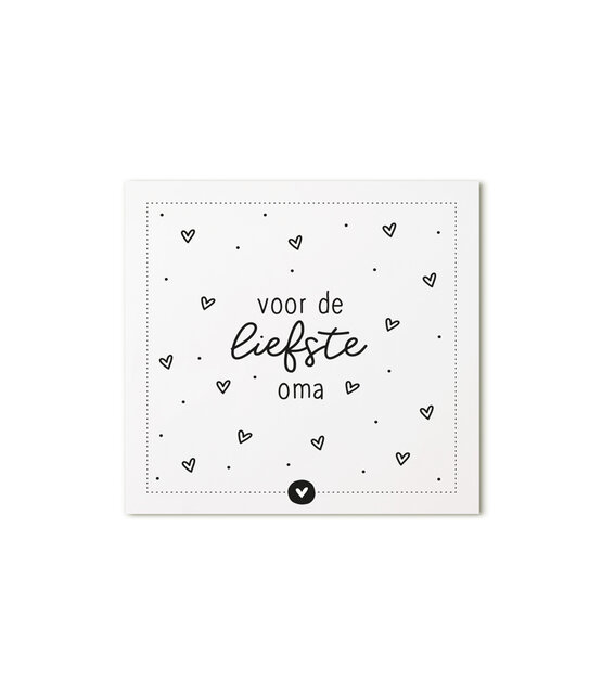 Minikaartje Voor de liefste oma