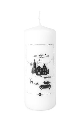 Kaars kerst 'Stille nacht...'