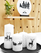 Kaars kerst hertjes Kaars kerst hertjes