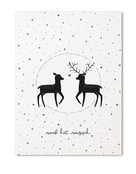 Poster A4  Kerst hertjes 'Maak het magisch' Poster A4  Kerst hertjes 'Maak het magisch'