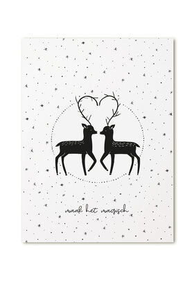 Poster A4  Kerst Maak het magisch