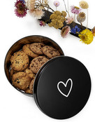 Koektrommel zwart wit met hartje Koektrommel zwart wit met hartje