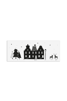 Kerst cadeaukaartje grachtenpanden