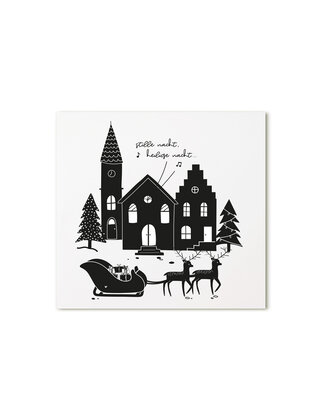 Kerst cadeaukaartje Stille nacht...