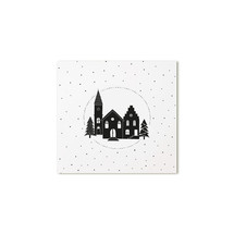 Kerst cadeaukaartje kerkje