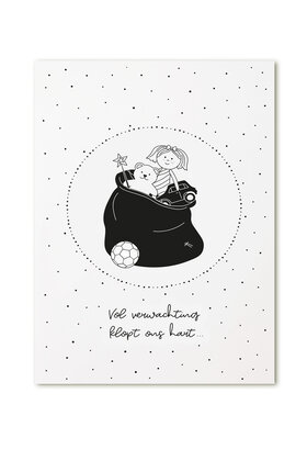 Kaartje Vol verwachting klopt ons hart