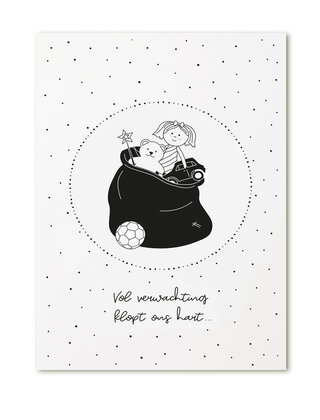 Kaartje Vol verwachting klopt ons hart