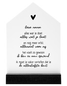 Huisje met gedichtje voor de allerliefste mama - 11cm
