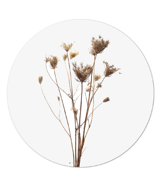 Muurcirkel gedroogde bloemen