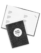 Wachtwoorden boekje zwart wit dots | A6 formaat