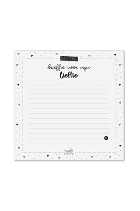 Notitieblok 'Brieffie voor mijn lieffie'