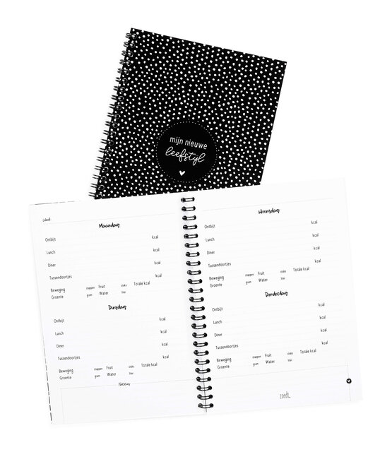 Mijn nieuwe leefstijl boekje | eet, beweeg en afvaldagboekje