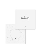 Wenskaart met tekst 'Bedankt' - met bedrukte envelop