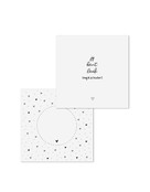 Wenskaart met tekst 'Jij bent leuk {mag ik je houden?}' met bedrukte envelop