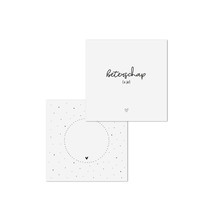 Wenskaart met tekst 'Beterschap' - met bedrukte envelop