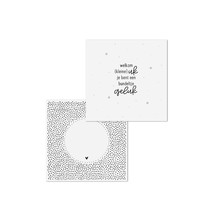 Wenskaart met tekst 'Welkom kleine uk...' - met bedrukte envelop