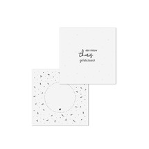 Wenskaart met tekst 'Een nieuw thuis gefeliciteerd' - met bedrukte envelop