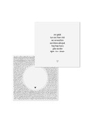 Wenskaart met tekst 'Hoera opa en oma!' - met bedrukte envelop